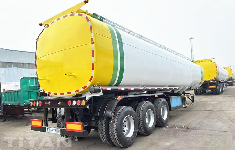 Fuel Transport Semi Tanker Truck Trailer for Sale in Rwanda