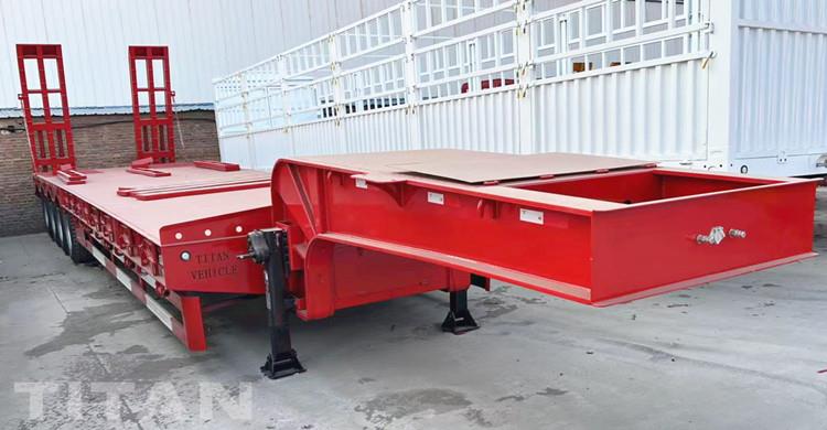 4 Axle 80 Ton Low Bed Truck Price in Mauritania