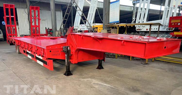 Tri Axle Semi Low Loader Trailer for Sale in Zambia