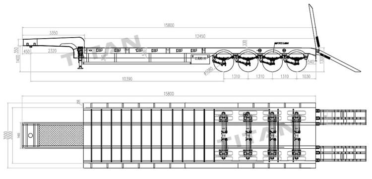 4 Axle Low Loader Truck for Sale in Nigeria Lagos