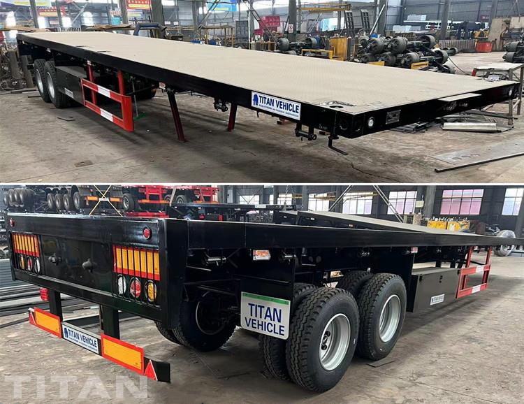 2 Axle 20/40 Ft Flatbed Trailers for Sale Price in Malawi