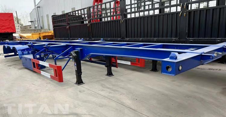 Tri Axle 40 Ft Shipping Container Chassis Trailer for Sale in Mauritius