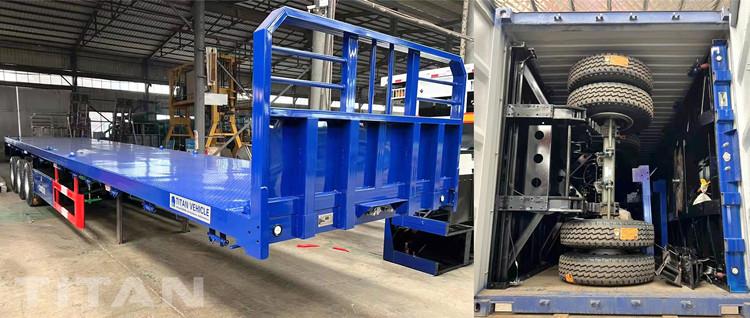 40 Ft Shipping Container Flatbed Trailer for Sale in Burundi