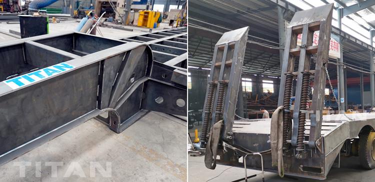 50 Ton 2 Axle Low Loader Truck Trailer for Sale in Algeria