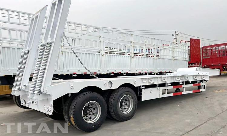 50 Ton 2 Axle Low Loader Truck Trailer for Sale in Algeria