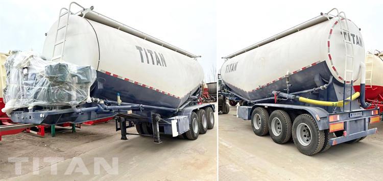 Tri Axle Dry Bulk Cement Tanker Trailer for Sale in Ghana