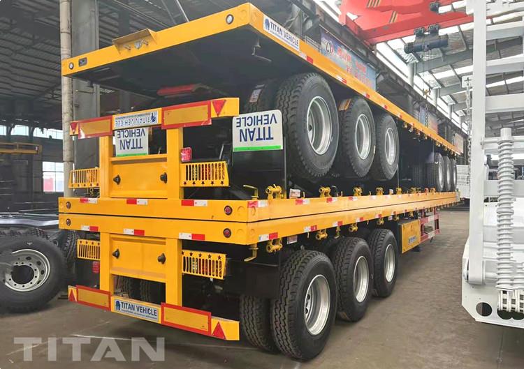 3 Units 40ft Container Flatbed Tractor Trailer for Sale in Angola