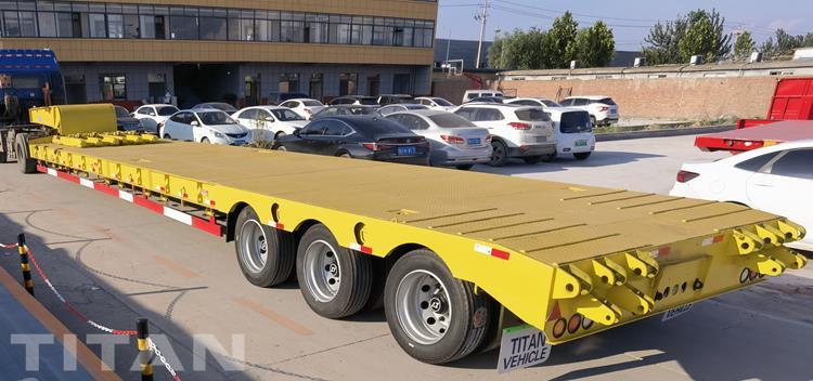 Tri Axle 50 Ton Low Bed Semi Trailer for Sale In Nigeria Lagos