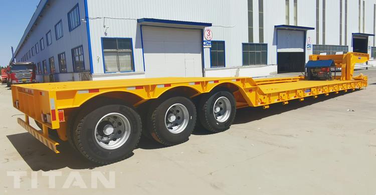3 Line 6 Axle 100 Ton Front Load Lowbed Trailer for Sale In Angola