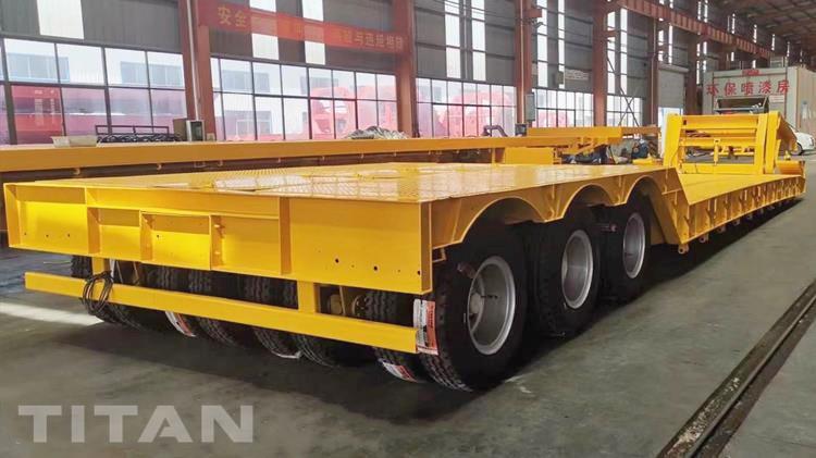 3 Line 6 Axle 100 Ton Front Load Lowbed Trailer for Sale In Angola