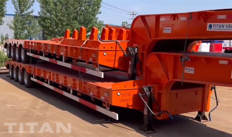 4 Axle 100 Ton Drop Deck Trailer for Sale In Angola