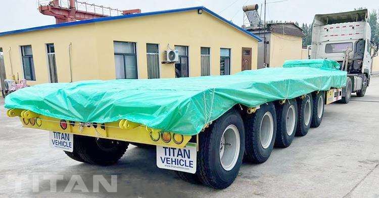 5 Axle 100 Ton Low Bed Truck for Sale In Ghana Tema