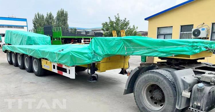 5 Axle 100 Ton Low Bed Truck for Sale In Ghana Tema