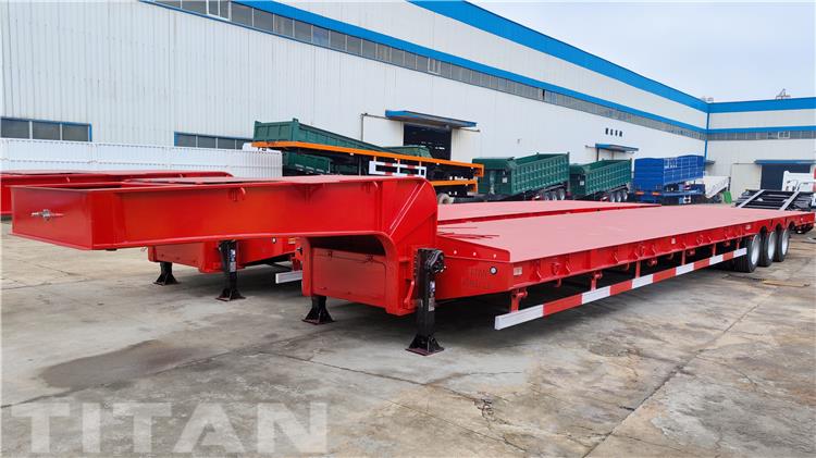 Tri Axle 80T Low Loader Trailer for Sale In Papua New Guinea