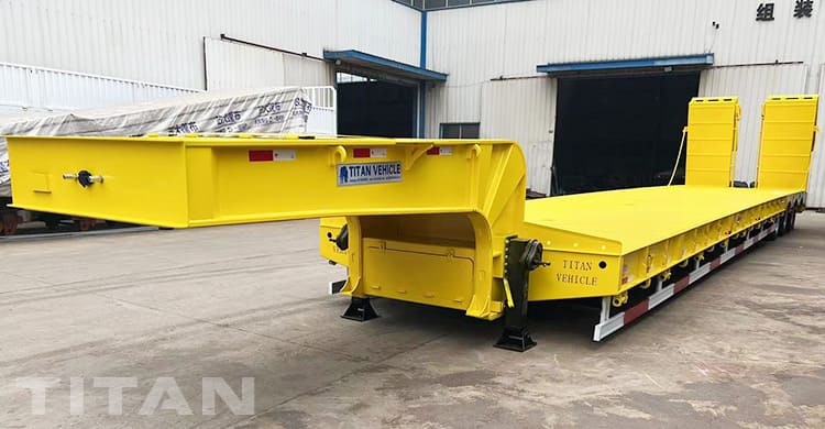 3 axle semi lowbed trailer