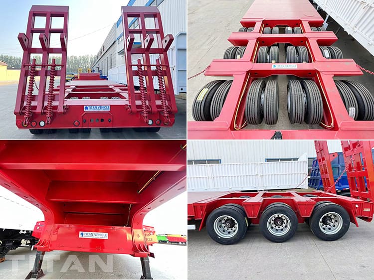 150 Ton 3 Line 6 Axle Low Bed Loader Trailer for Sale in Ghana