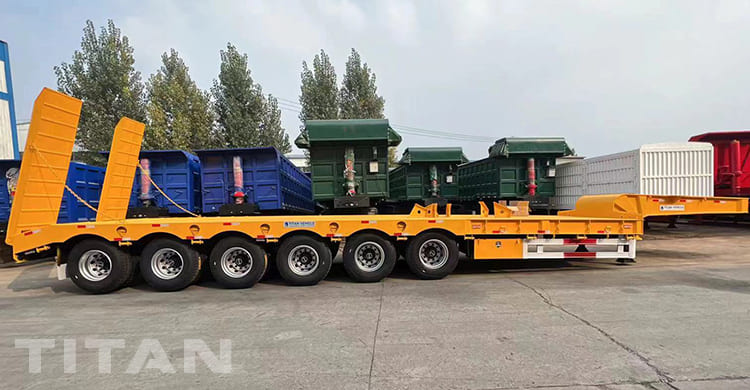 100 Tons 6 Axle Low Bed Semi Trailer will be sent to Kenya Mombasa