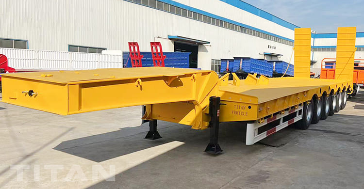 100 Tons 6 Axle Low Bed Semi Trailer will be sent to Kenya Mombasa