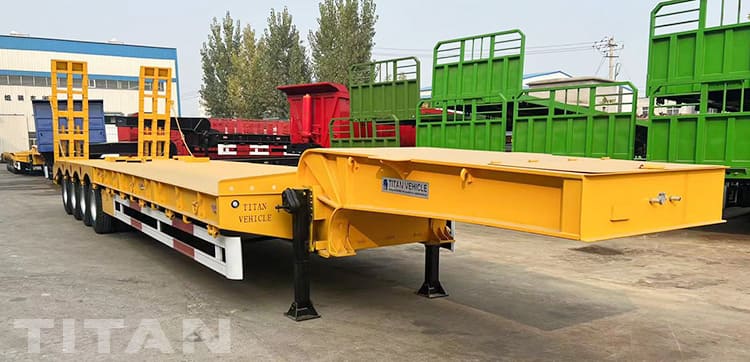 80 Ton 4 Axle Low Bed Trailer for Sale in United Arab Emirates