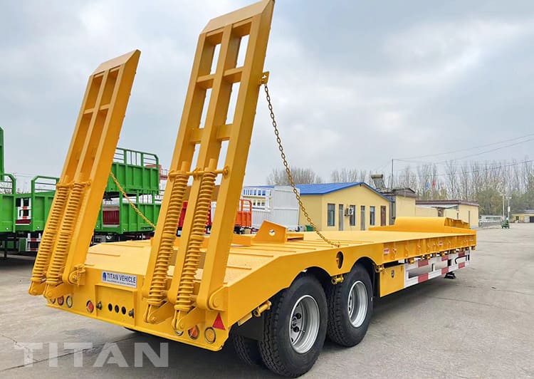 30 Ton 2 Axle Low Bed Trailer will be shipped to Tanzania