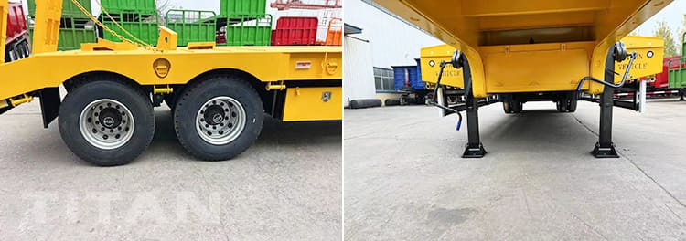 30 Ton 2 Axle Low Bed Trailer will be shipped to Tanzania