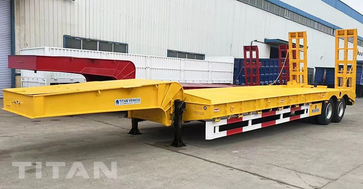 30 Ton 2 Axle Low Bed Trailer will be shipped to Tanzania