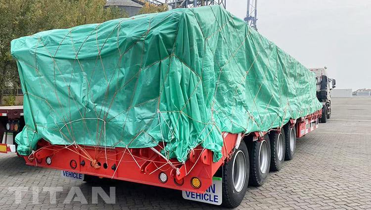 100 Ton 4 Axle Low Bed Trailer for Sale in Kenya 