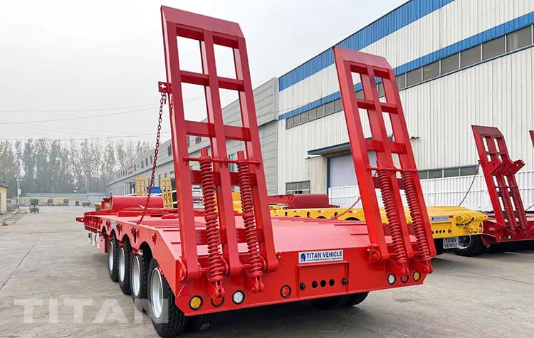 100 Ton 4 Axle Low Bed Trailer for Sale in Kenya 