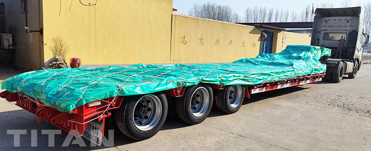 Tri Axle 40 Feet Semi Low Bed Trailer for Sale in Zimbabwe