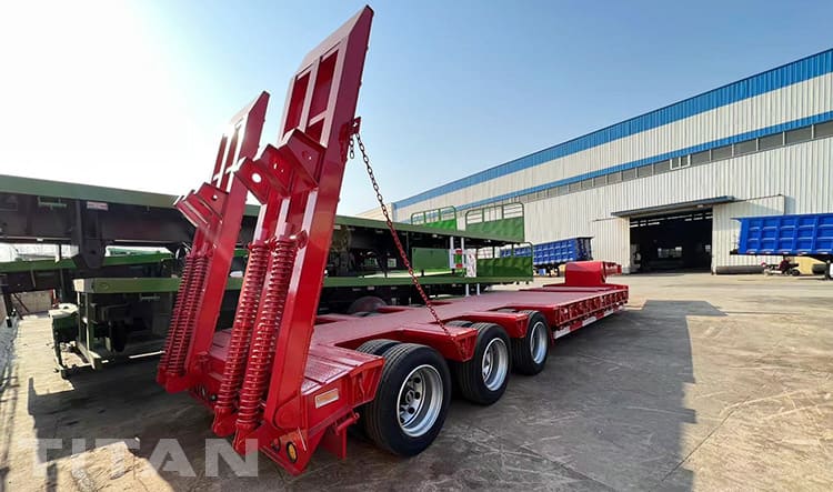 120 Ton 3 Line 6 Axle Low Bed Truck Trailer for Sale in Mali 