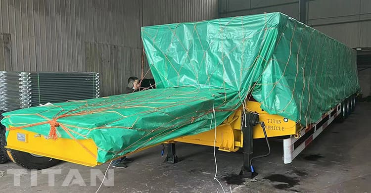 3 Axle Low Loader Semi Trailer and Tri Axle Side Wall Semi Trailer for Sale in Mozambique Beira