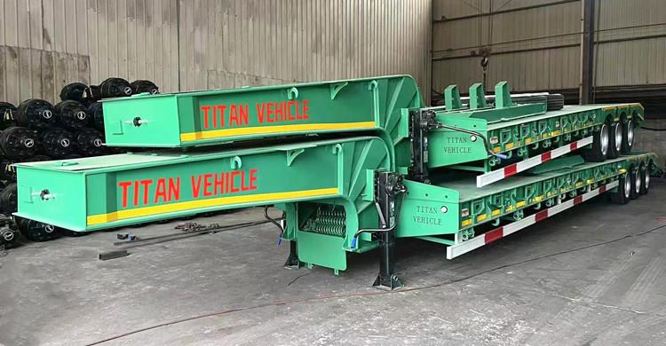 Tri Axle Low Loader Trailers for Sale in Indonesia