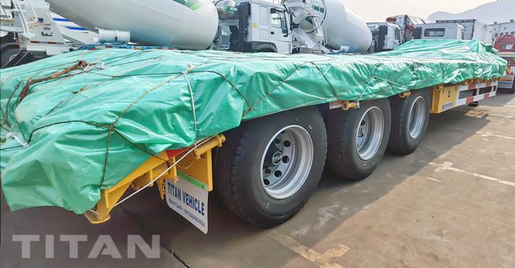 3 Axle 40 Feet Low Bed Trailer will be sent to Zimbabwe