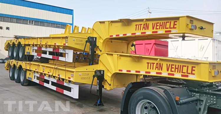 Tri Axle Lowbed Trailer Truck will be sent to Algeria