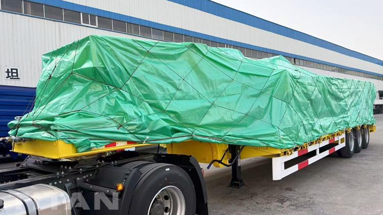 Tri Axle Lowbed Trailer Truck for Sale in Algeria