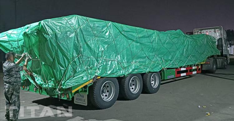 Tri Axle Drop Deck Semi Trailer for Sale in Mali