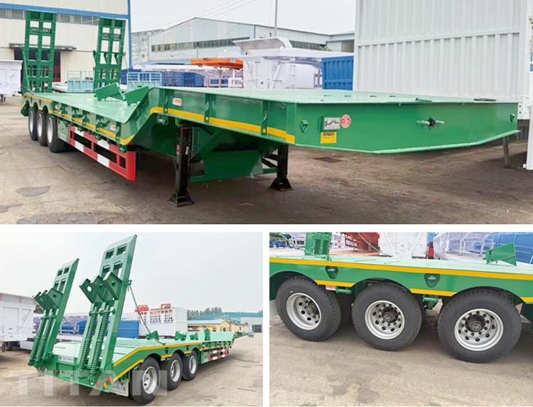 Tri Axle Drop Deck Semi Trailer for Sale in Mali