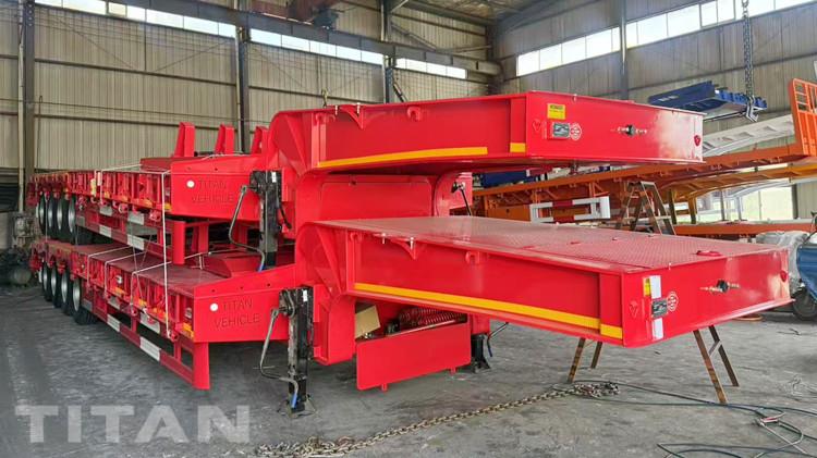 4 Axle Semi Low Bed Trailer for Sale in Ghana