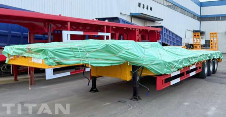 3 Axle Low Bed Trailer Truck will shipped to Dar Es Salaam Tanzania