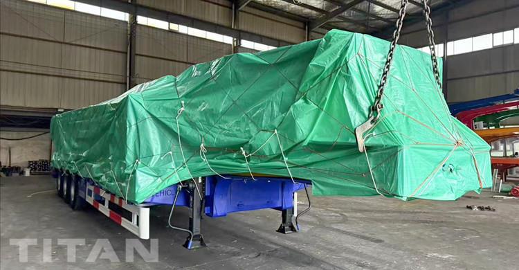 3 Axle Lowbed Truck Trailer with Folding Ramp will be sent to Georgia