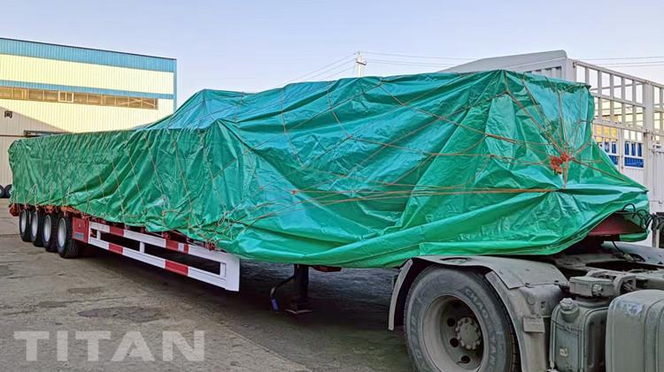 100 Ton 4 Axle Low Loader Trailer for Sale in Uganda