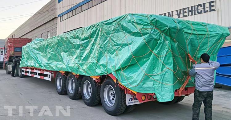 100 Ton 4 Axle Low Loader Trailer for Sale in Uganda