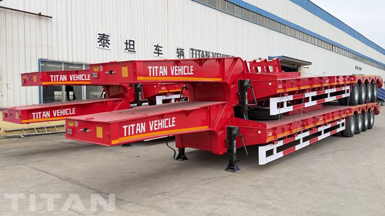 100 Ton 4 Axle Low Loader Trailer for Sale in Uganda