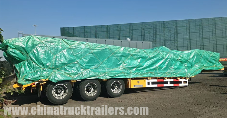 60 Ton 3 Axle Low Bed Trailer for Sale in Tanzania