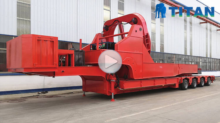 Modular trailer with rotor blade adapter