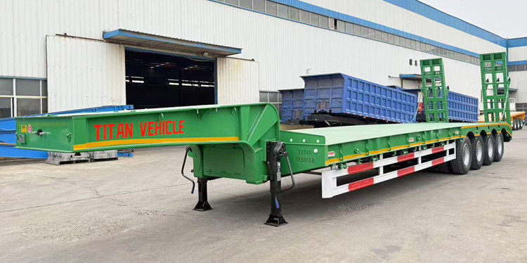4 axle 120 ton lowbed trailer