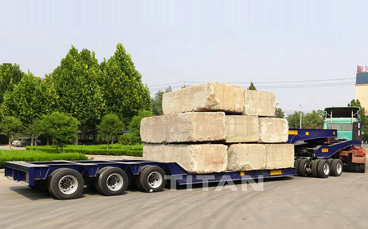 The load bed with 2 axles dolly trailer