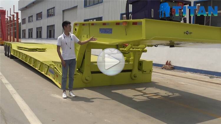 3 line 6 axle 150ton Lowboy trailer