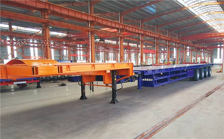 56m Extendable Lowbed Semi Trailer