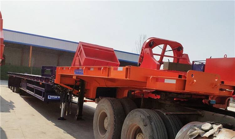 56m Extendable Lowbed Semi Trailer